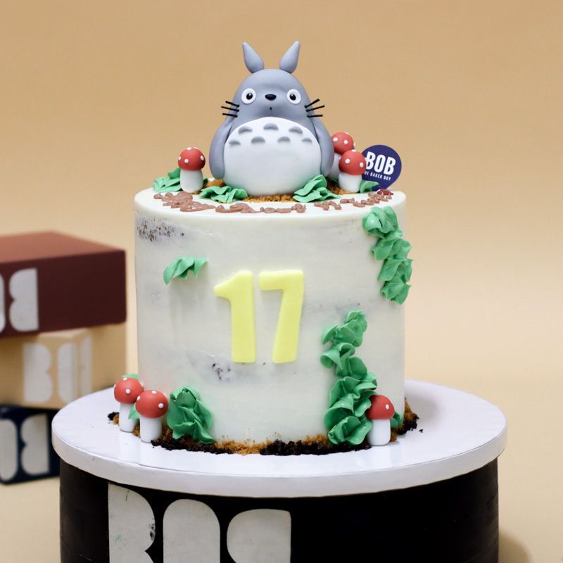 Semi-Naked Totoro Inspired Cake